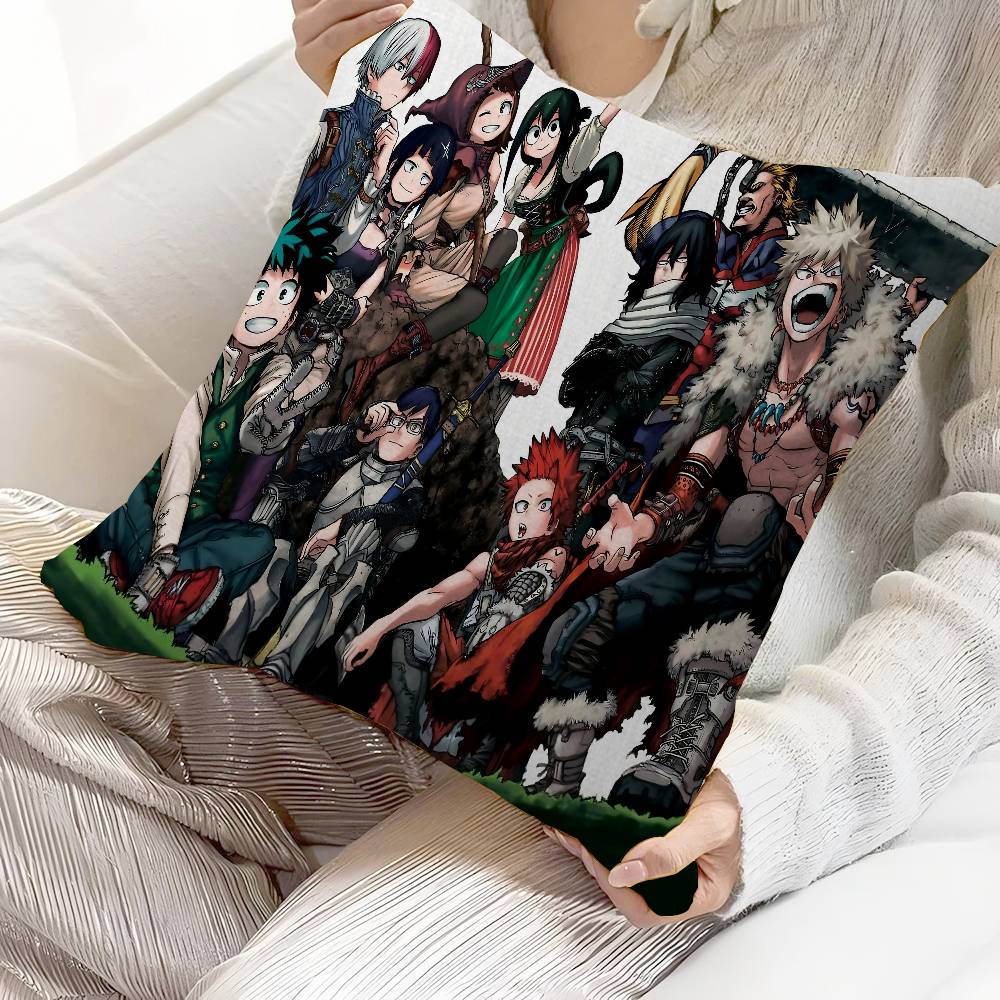 Anime M-My Hero Academia Cushion Cover Polyester Sofa Cushions Decorative Throw Pillows Home Decoration Pillowcover