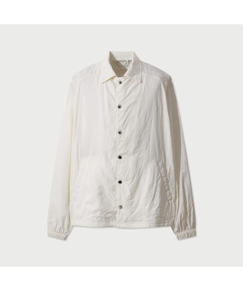 Iro Plisse Crinkle Coach Jacket - Ivory