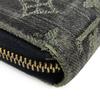 Used LOUIS VUITTON Purse Zippy wallet M95614 Zip Around Monogram denim Noir black Accessory
