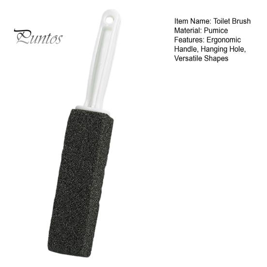 Pierre ponce pour toilettes Élimination des taches d'eau dure Dépôts de calcium Manche long Poignée ergonomique Nettoyant pour toilettes