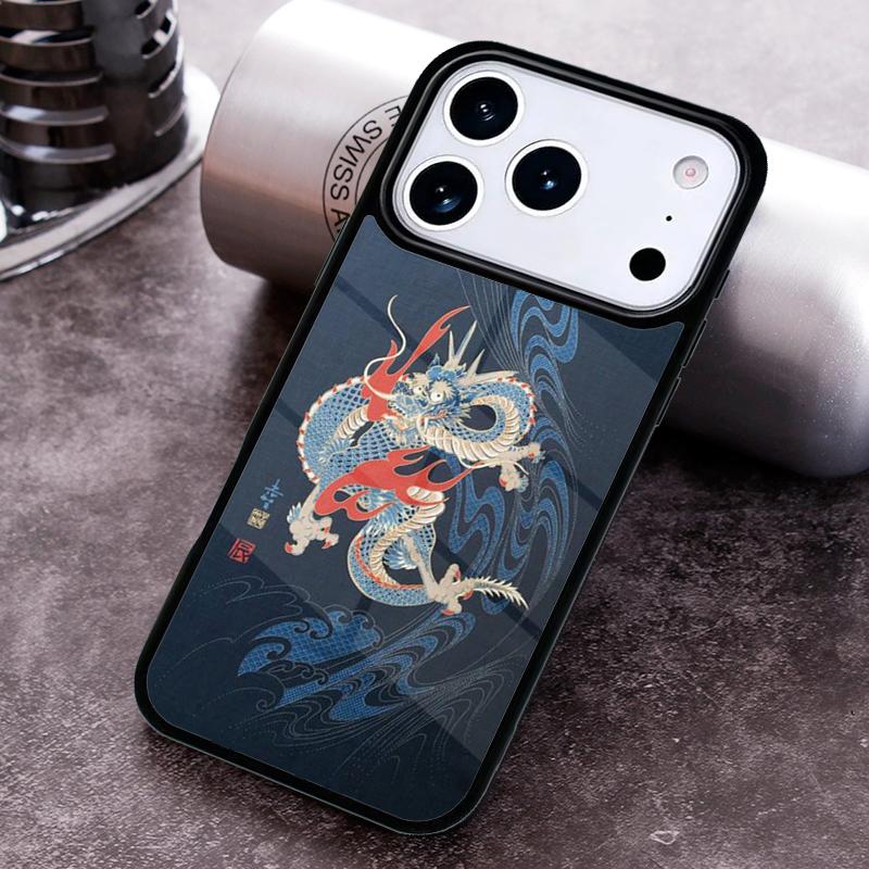 Ancient Japanese Dragon Phone Case For iPhone 17 16 15 14 13 12 11 Pro Max Plus 17Air Soft Silicone Cover