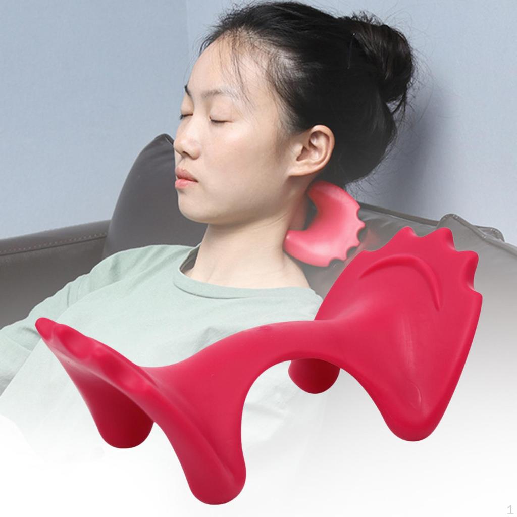 Rücken-, Schulter- und Nackenmassagekissen Zervikales Gerät Mehrzweck Bequem Rutschfest