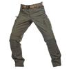 Cotton Polyester Cargo Pants Grey Black Men's Pants