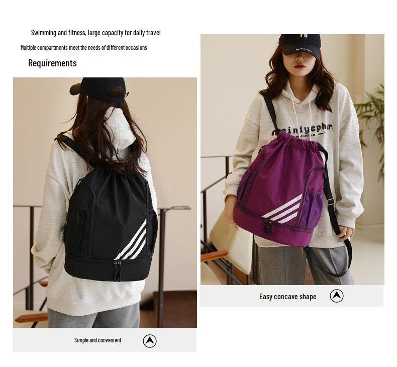 Large Capacity Outdoor Sports Backpack: Basketball, Fitness, and Mountaineering Drawstring Bag