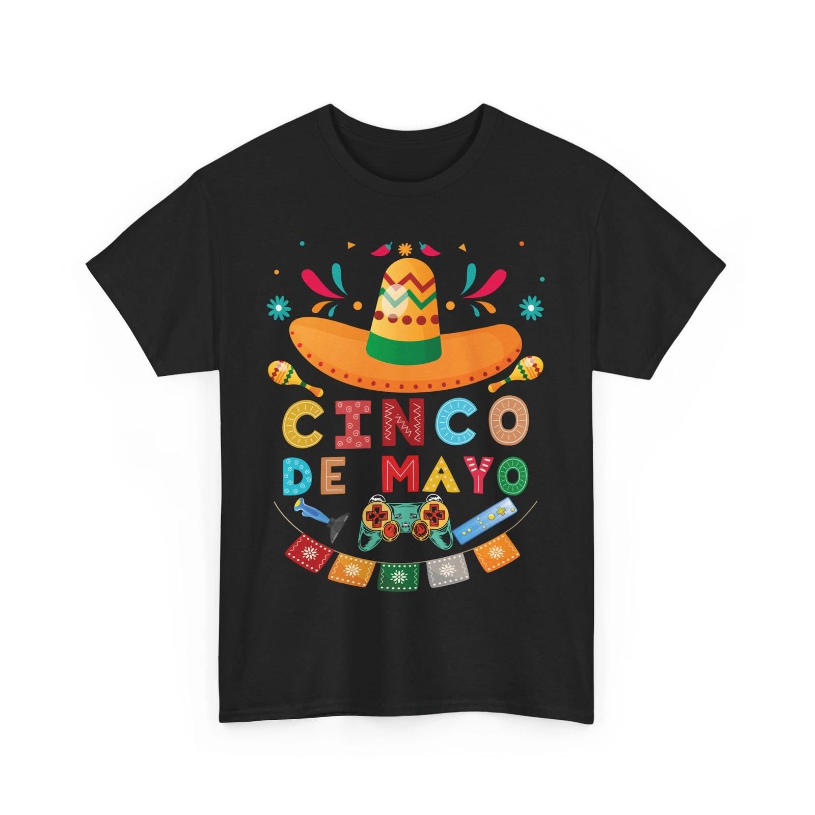 

Cinco de Mayo T-Shirt | Funny Gamer Tee | Retro Video Game Shirt 2XL