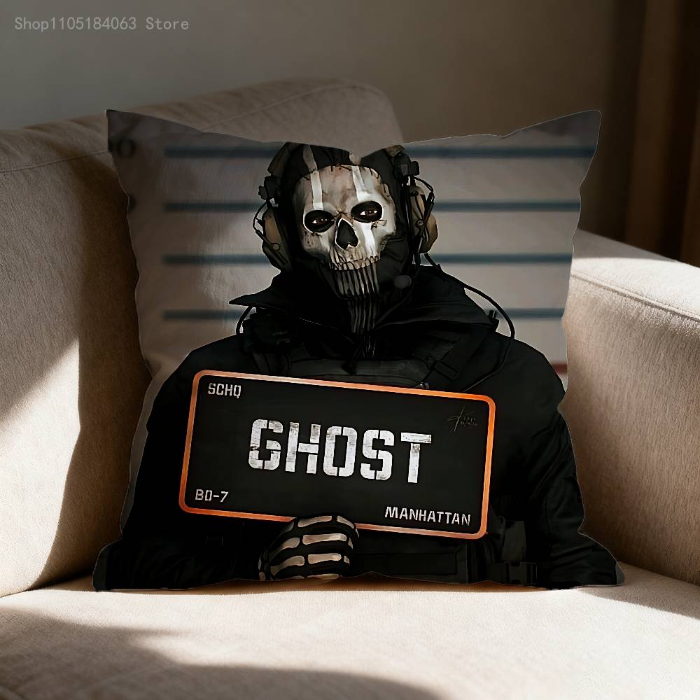 C-Зов D-Долга Призрак Саймон Райли Наволочка Для Декора Дивана Автомобиля Офиса Комнаты С Принтом Чехол для Подушки Украшения и Защита 12x12Inch