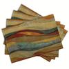 Bohemian Geometric Retro Placemat - Vintage Polyester Heat-Resistant Dining Mat