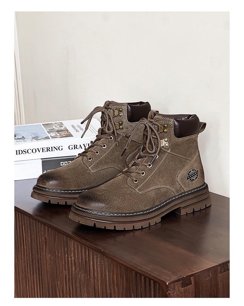 Pánské retro vysoké martensky - podzimní ležérní styl 2024