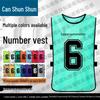 Numbered Team Sports Training Vests