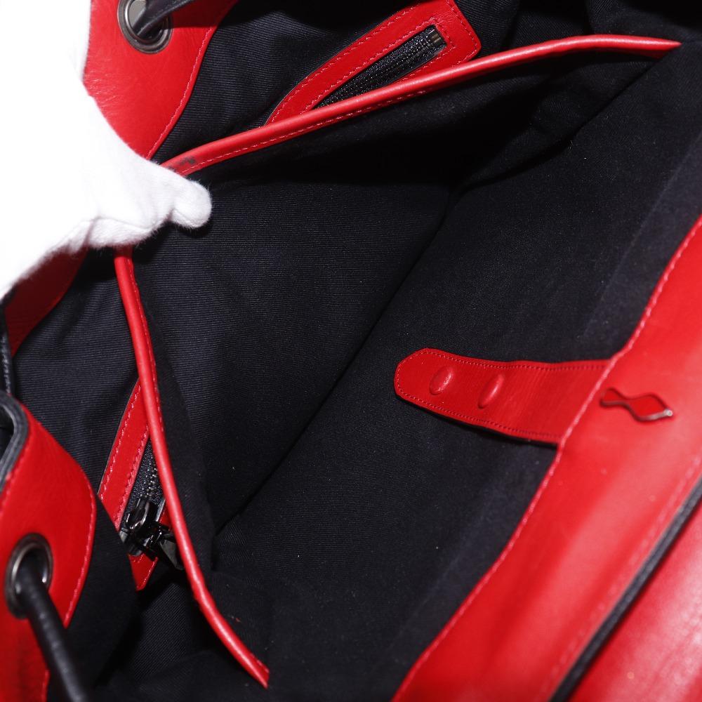 Christian Louboutin Explorer funk Backpack Daypack Studs black leather mens Used
