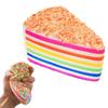 14Cm 1/2Pcs Rainbow Cake Slow Rising Simulated Food Squeeze Toy Stress Relief Decompression Toy Gift For Kids Adults