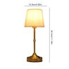 Dimmable Table Lamp Desktop Lamp Touch Control for Restaurant Bar (Gold)