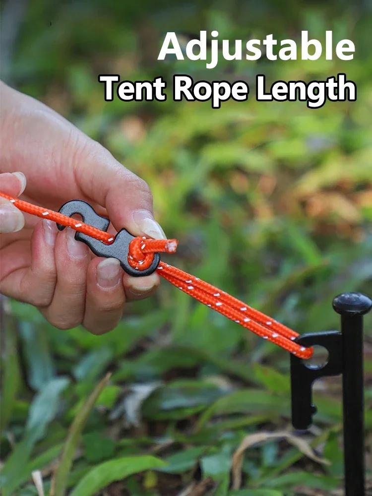 1/5/10pcs Adjustable Tent Rope Buckle Aluminum S-type Wind Cord Buckle Sturdy Rope Buckle for Outdoor Camping Tents Accessories