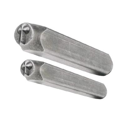 Portable 2pcs Crosses Shaped Sturdy Steel Stamps 3MM Designs Accessory for Personalize Jewelry and Craft Projects