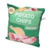 Potato Chips Plush Dog Toy Built in Rattling Paper Bite Resistant Squeaky Snack Bag Dog Toy for