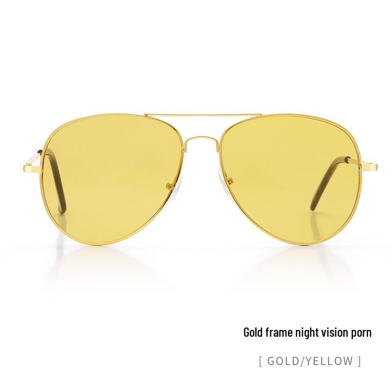 In-Stock Unisex Pilot 3026 Metal Aviator Sunglasses with Aluminum Frame and Spring Legs