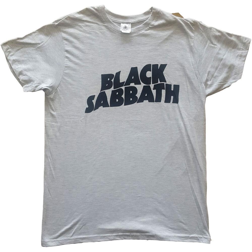 

Black Sabbath Unisex T-Shirt: Black Wavy Logo M