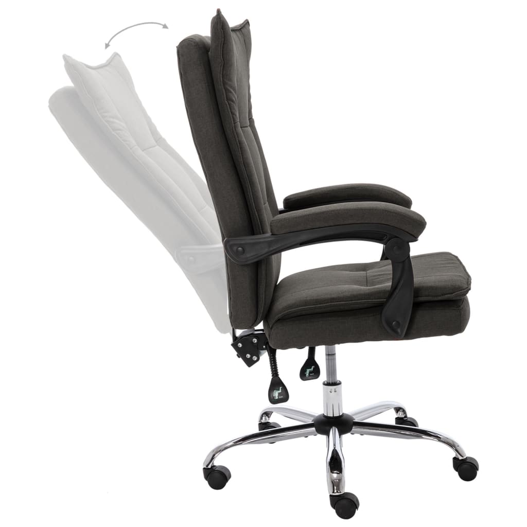 Office Chair Grey Fabric