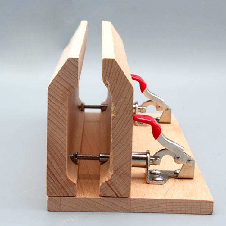 Wood Leather Craft Lacing Stitching Clip Tool Adjustable Wood Leathercraft Clamp Table for Hobbyist and Professional