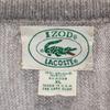 Lacoste 90s Old USA Made Long Sleeve V Neck Knit XL Gray Sweater Men's Used