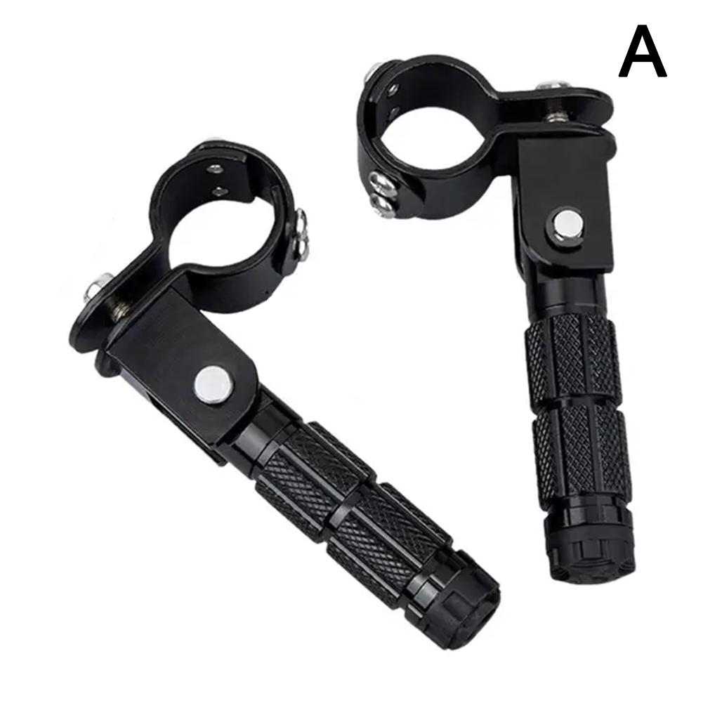 

1Pair Motorcycle Foot Pegs CNC Aluminum Motor Bike Universals Folding Footrests Foot Pegs Premium Rear Foot Pedals Motorbike