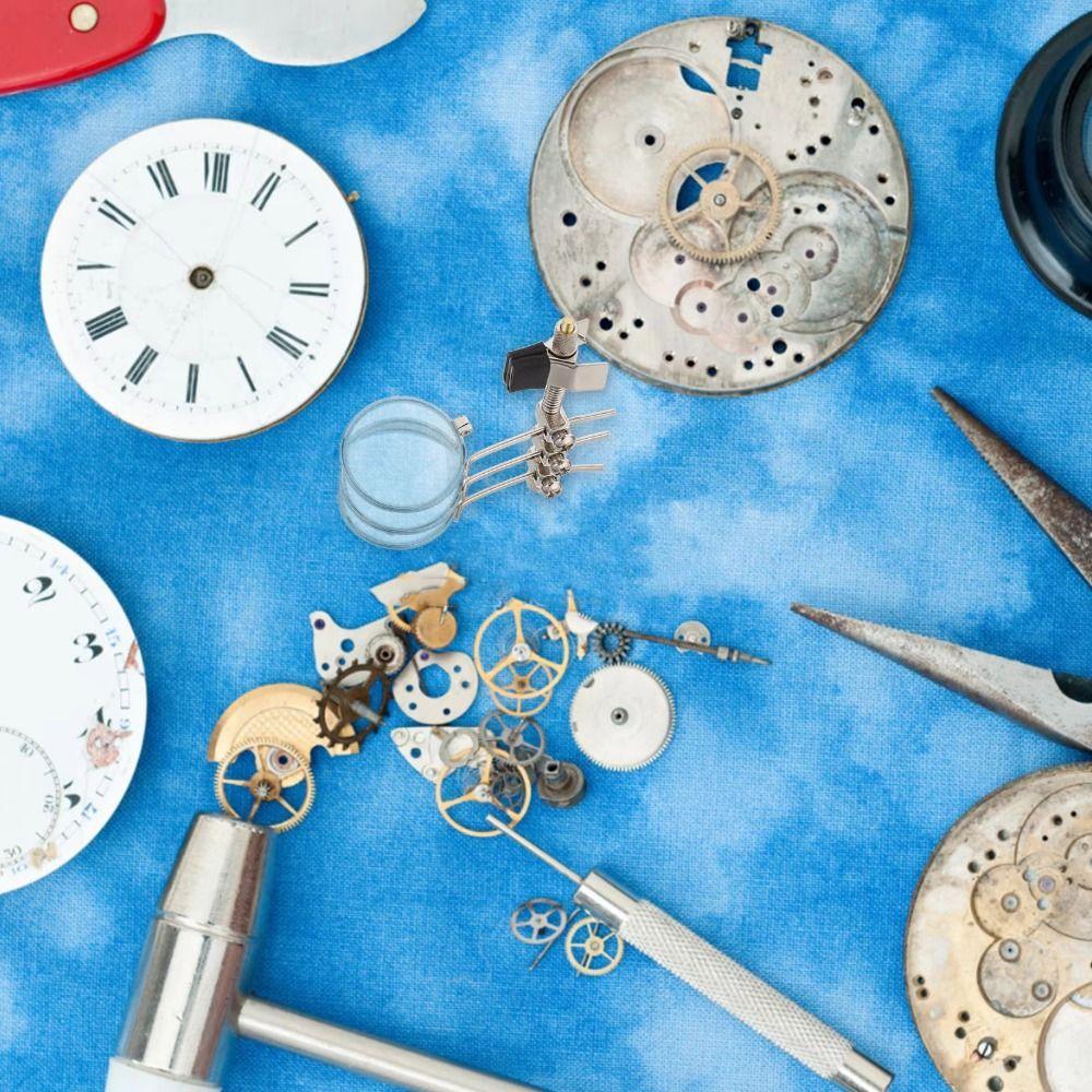 Clip-On Magnifying Glass 5/10/15X Eyeglass Frame Magnifier Lens  Mobile Phone Servicing