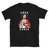 Jesus Christ Eating Noodles Amen Ramen Short-Sleeve Unisex T-Shirt