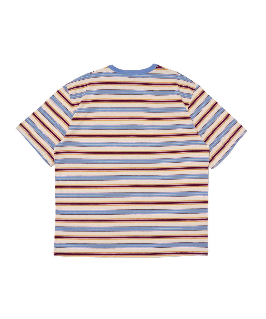 CARGOBROS FOR WOMAN Striped Short Sleeve T-Shirt (Blue)