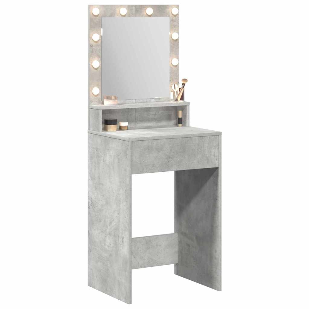 Makeup Table Concrete Grey 50 x 41 x 135 cm Particleboard