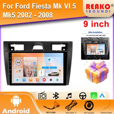 Android 13 Pro Ford Fiesta Mk VI 5 Mk5 2002 - 2008 Autorádio 4G GPS BT Carplay Multimediální systém Navigace Stereo Univerzální Dotyková Obrazovka