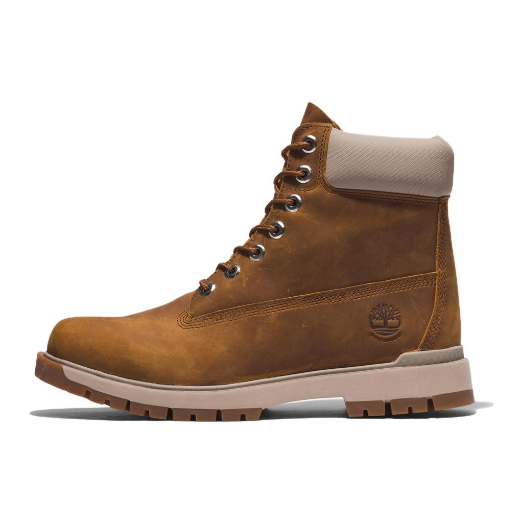 Timberland Tree Vault 6 Leather Waterproof Durable Shock Absorbing Comfortable Soft Short Outdoor Boots Men boots Brown A5NHMF13