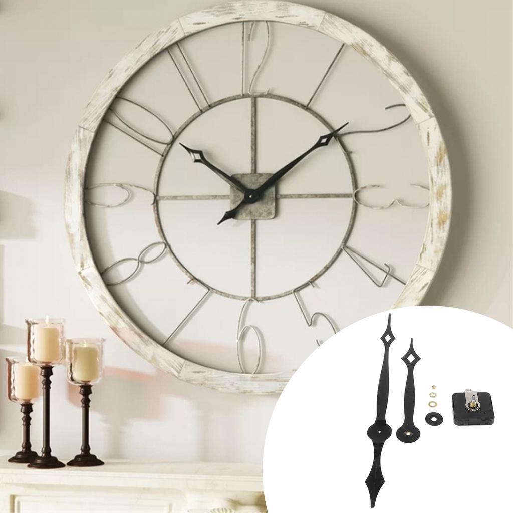 Quartz Clock Movement Replacement Kit with Long Hands for Large Clocks