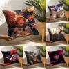 Jujutsu Kaisen Pillow Case Linen Cushion Covers For Decorative Sofa Home Pillows Case Car Chair Pillows Cases