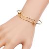 1-5pcs/lot Metal Adjustable Bangle Bracelets Blank Silver Color Open Charm Wire Base Bead Man Woman Jewelry Making