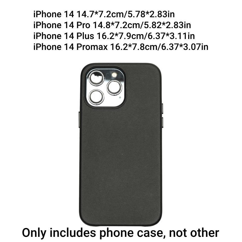 

Iphone14pro Magnetic Absorption Leather Protective Case Black Full Coverage Anti-scratch iPhone14Promax