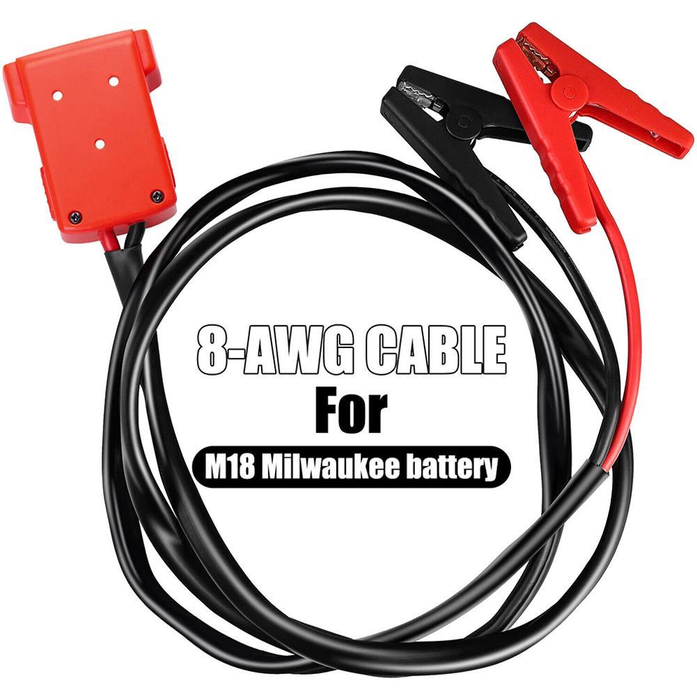 5.9FT For Milwaukee M18 Jumper Starter Jump Kit 8AWG Cable Power Tool Line Car Battery Igniter Automotive Emergency Power K N2T8
