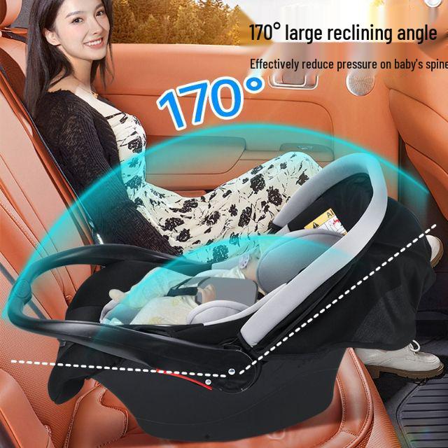 Portable Car-Mounted Baby Carrycot: Safe Sleep Cradle for Newborns and Toddlers