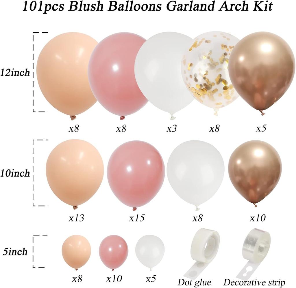 90PCS multi-color latex balloon set suitable for birthday parties, weddings, Valentine's Day party decoration