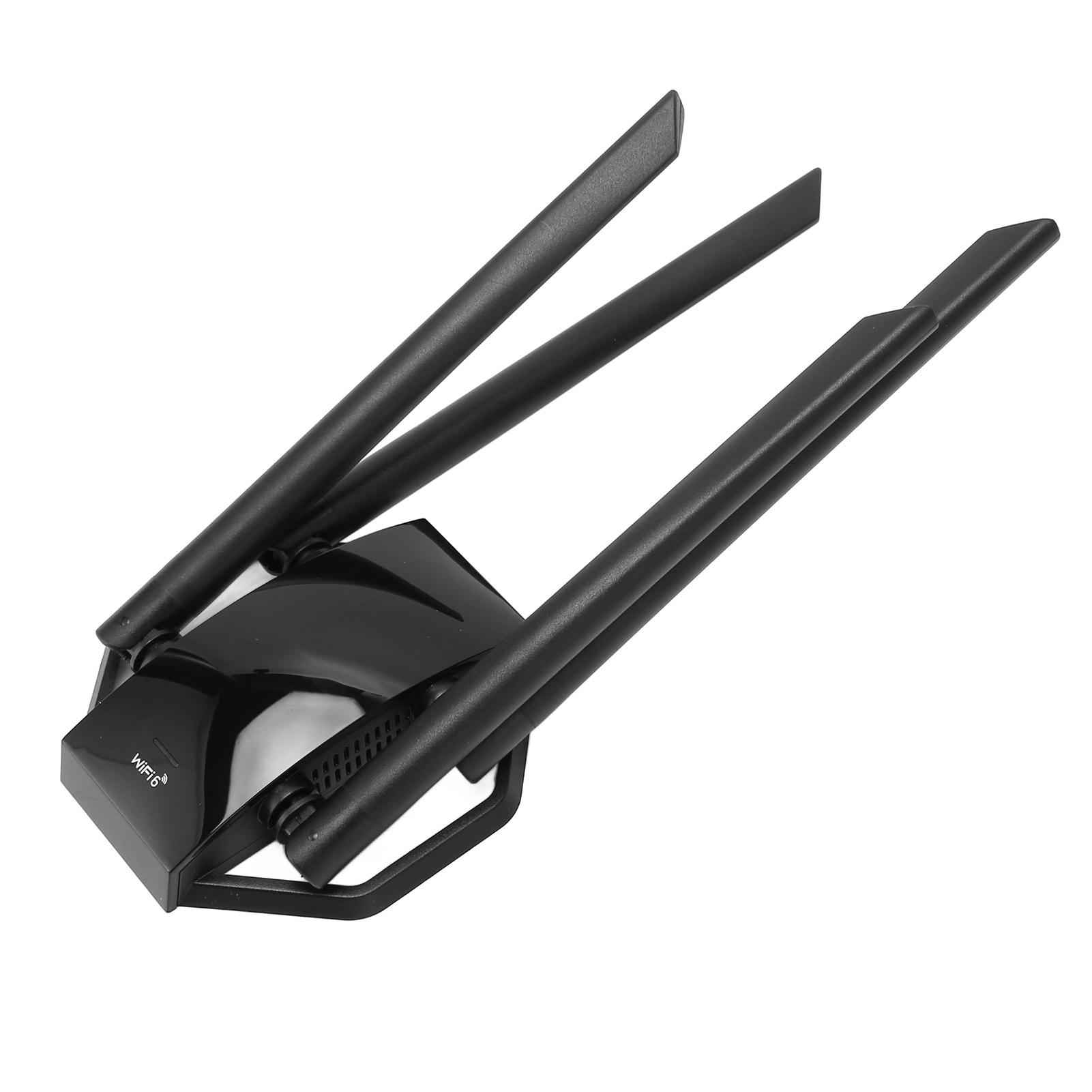 

USB3.0 WiFi Adapter with 4 Antenna 2.4GHz 5GHz 1800Mbps WPA3 WiFi6 Wireless Network Adapter for