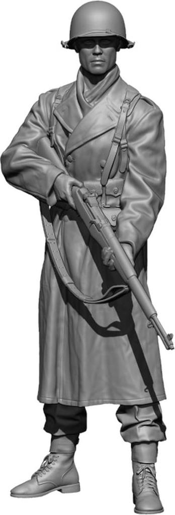 H3 Model WW2 US Army Rifleman Battle of the Bulge Resin Kit HS48092 1/48 #1 (Man)