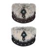 Medieval Leather Pouch Portable Faux Furs Purse Medieval Belt Pouch Renaissances Belt Pouch Dices Bag for Men Womens