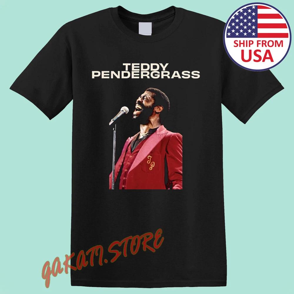 Teddy Pendergrass Men s Black Size S-5XL M