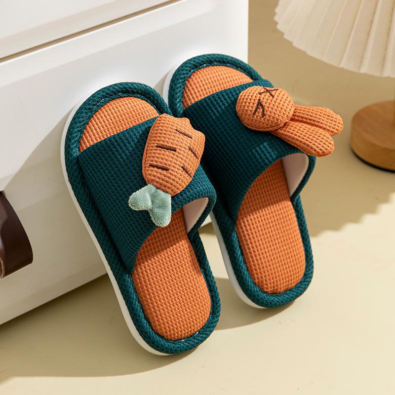 

Детские тапочки льняные домашние для детского сада для девочек весна и осень детские родитель-ребенок для малышей мальчиков напольные нескользящие домашние туфли 28-29 [Shoe inner length 19 cm]