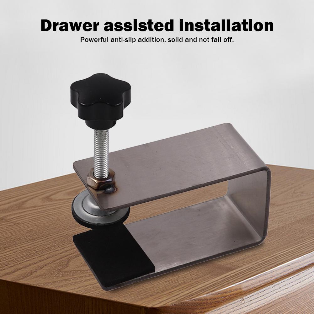 Drawer G Clamps Adjustable Fixing Clip Steel Mounting Clips Silicone Protective Pad Fixing Clip Anti-slip for Tables Desk Mount