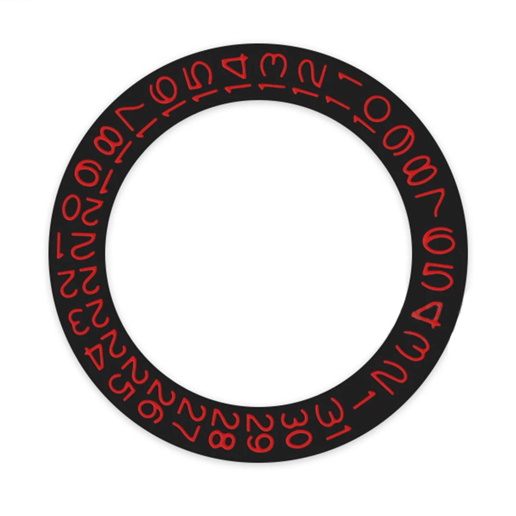 NH35 NH36 Date Dial Fits NH35 NH36 NH34 Movement SKX007 SKX009 Red Blue Black Automatic Mechanical Movt Day Date Dial Wheel