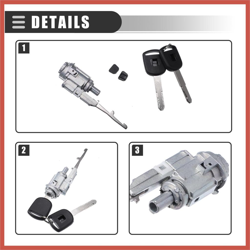 ACROPIX Ignition Switch Lock Cylinder for Honda Accord 2003-2012 Metal