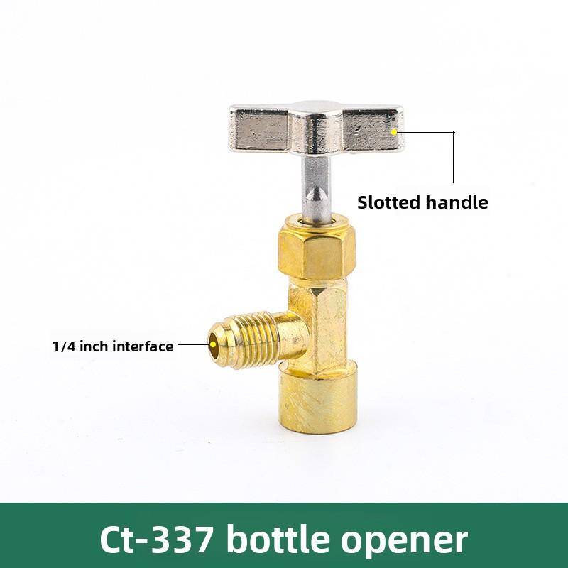 Kältemittel Flaschenöffner Klimaanlage Kältemittel Dosenanzapfventil Flaschenöffner Werkzeug Messing Abgabeventil R410 D4L5