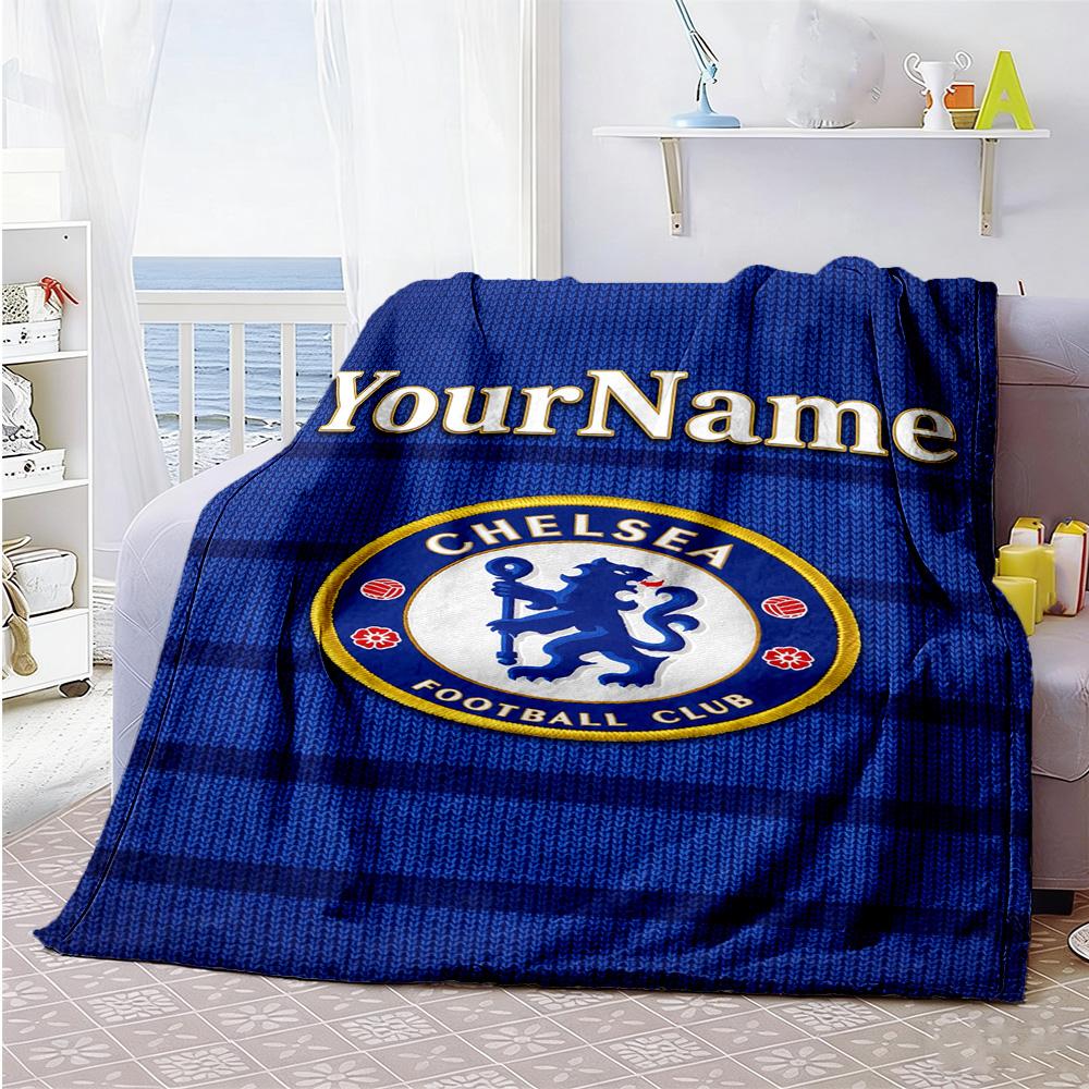 Chelsea Personalized Name Blanket Cozy Personalized Blanket Comfortable for Home Decor Office Chair Picnics Bed All-Season Use