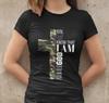 Glaube Jesus ist König Christus Soldat Armee Gott Damen T-Shirt Herren Damen T-Shirts Top Tailored Cotton