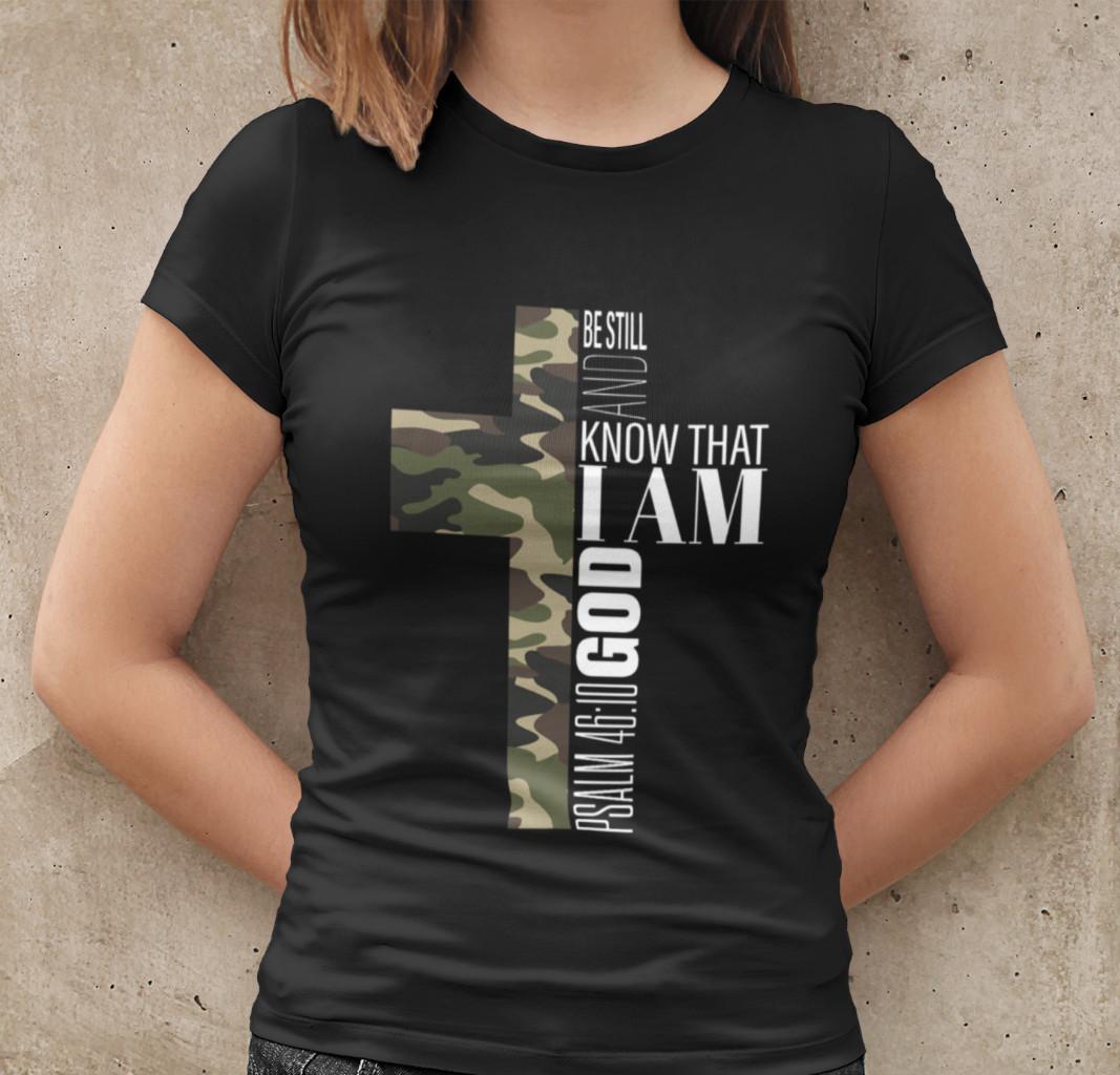 

Faith Jeus is king christ Soldier army God Womens T-Shirt Mens Womens Tees Top Tailored Cotton S